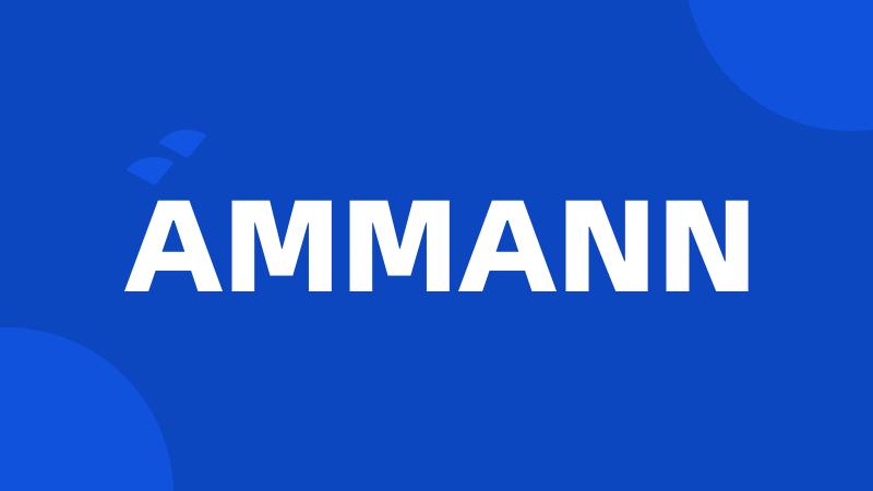 AMMANN