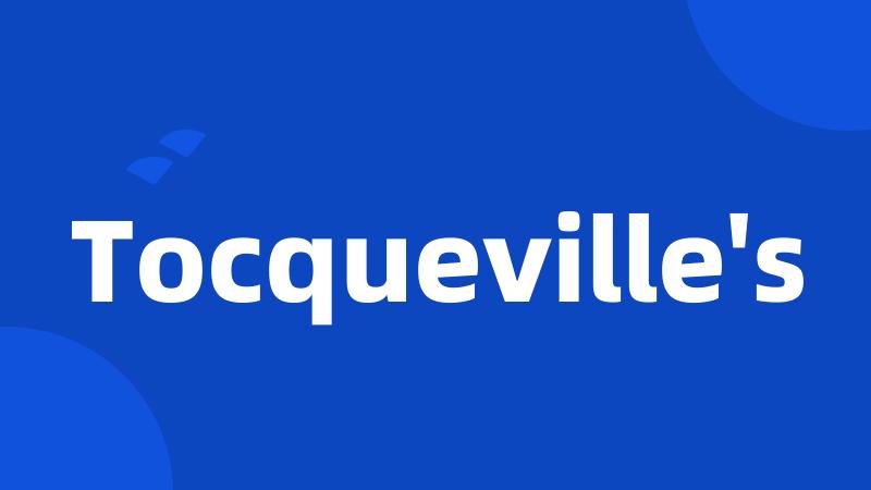 Tocqueville's