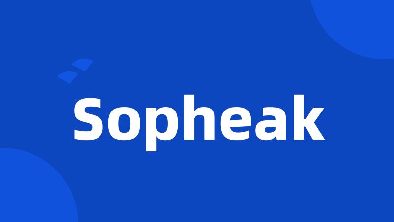 Sopheak