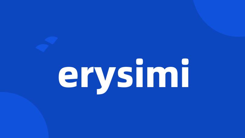 erysimi