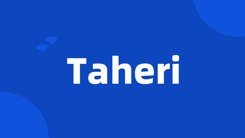 Taheri
