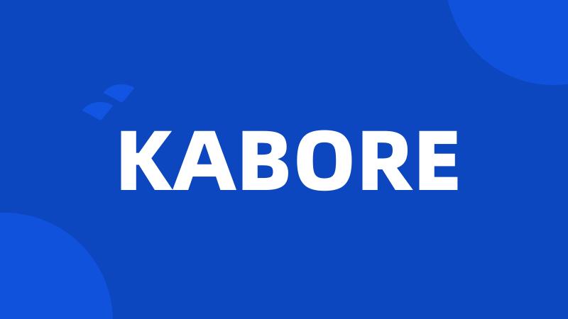 KABORE