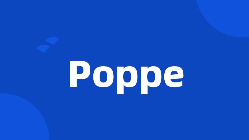 Poppe