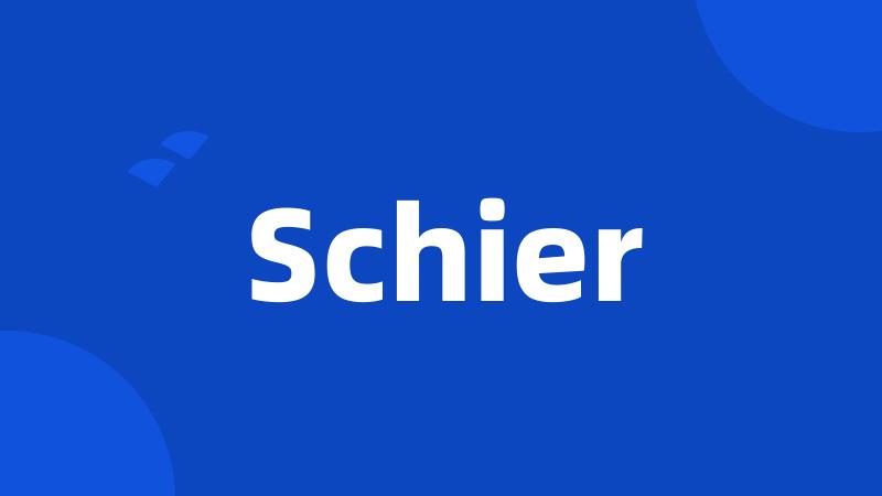 Schier