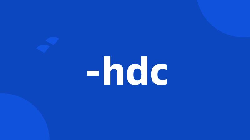 -hdc