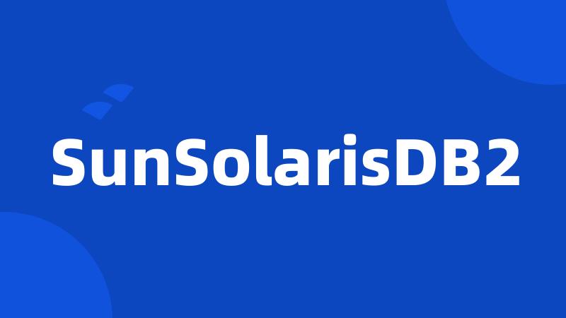 SunSolarisDB2