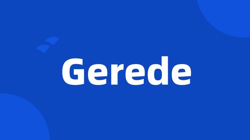 Gerede