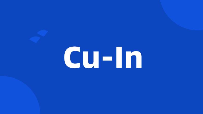 Cu-In