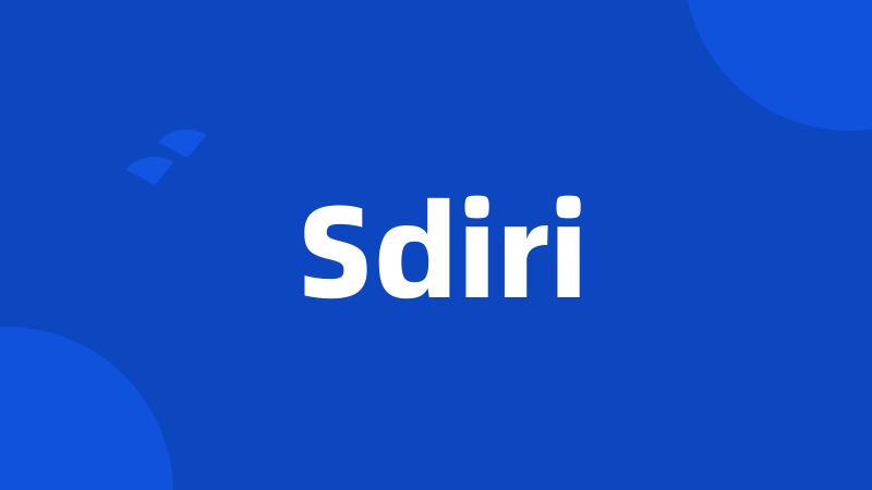 Sdiri