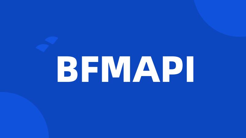 BFMAPI