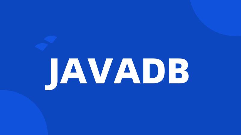 JAVADB