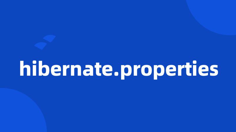 hibernate.properties