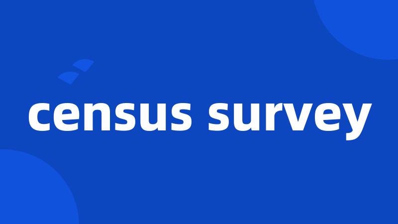 census survey