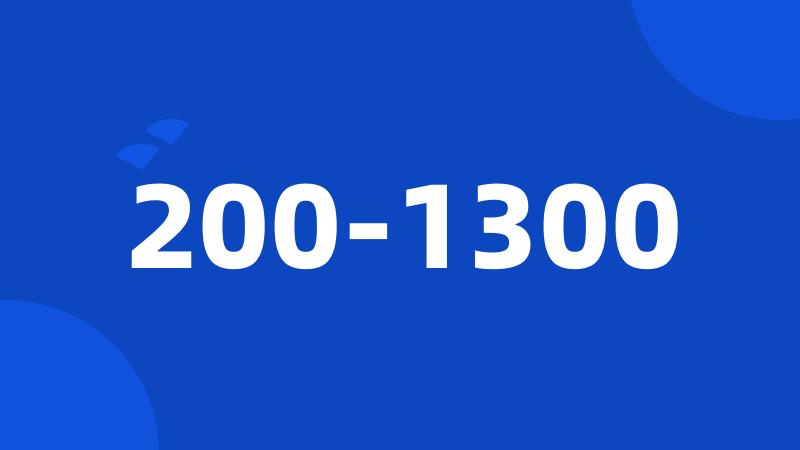 200-1300