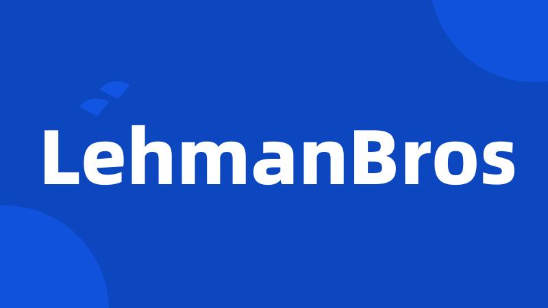 LehmanBros