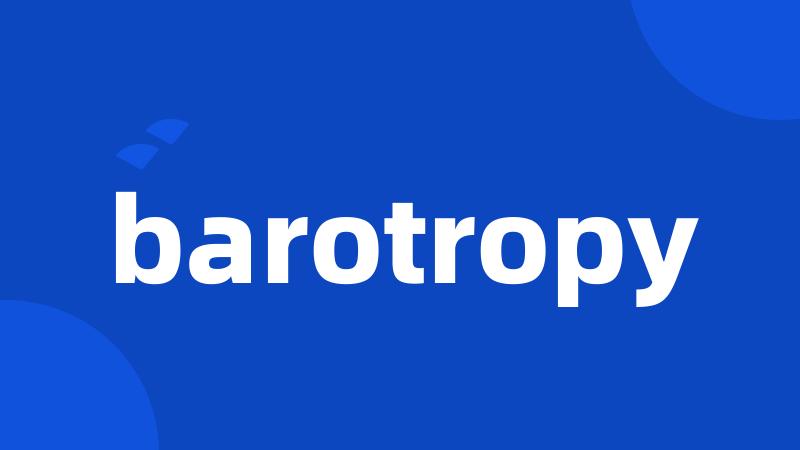 barotropy