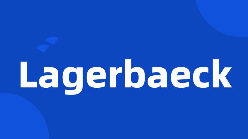 Lagerbaeck