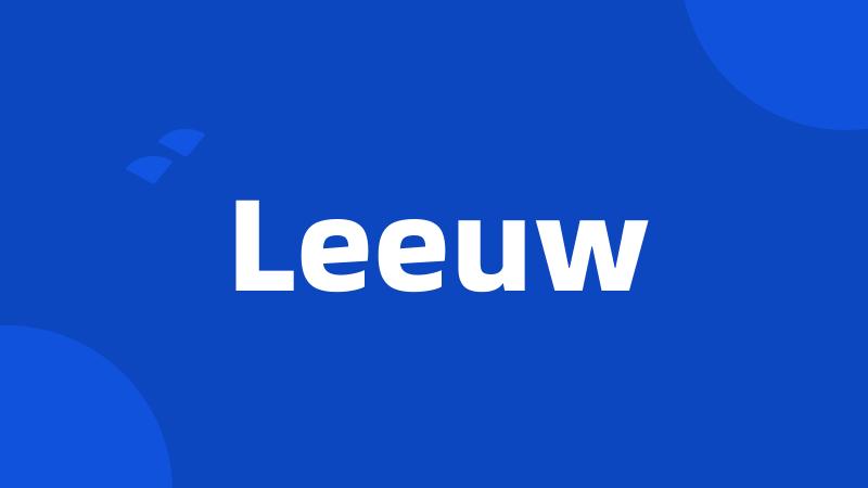 Leeuw