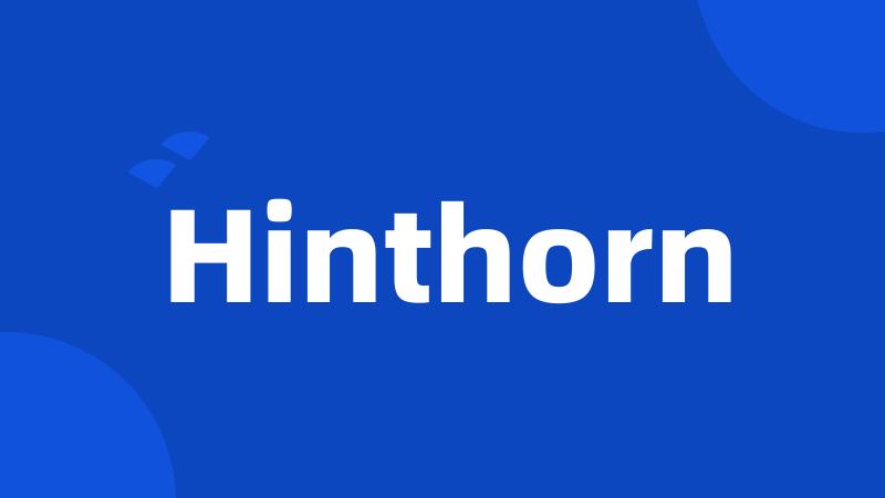 Hinthorn