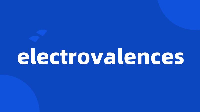 electrovalences