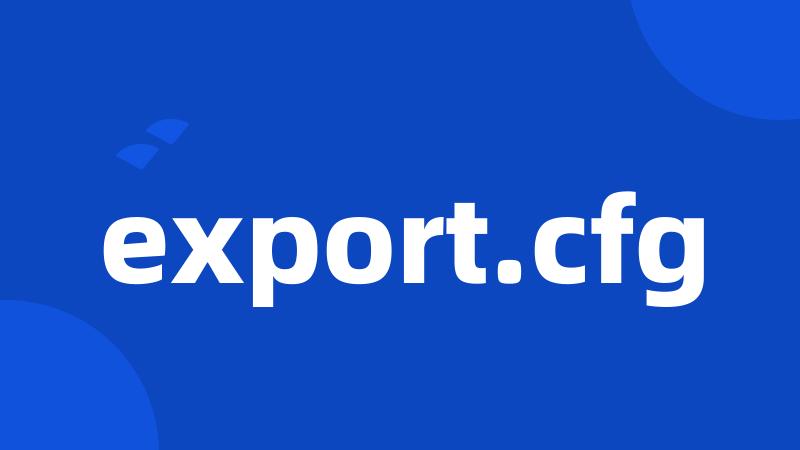 export.cfg