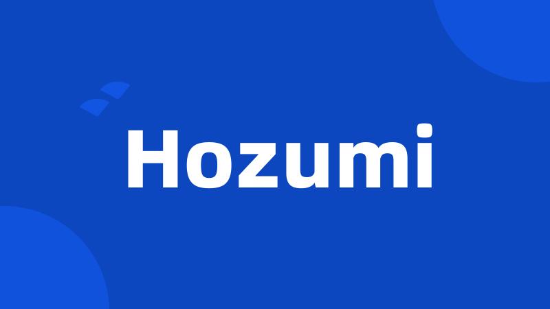 Hozumi