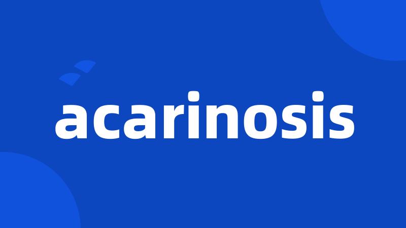 acarinosis