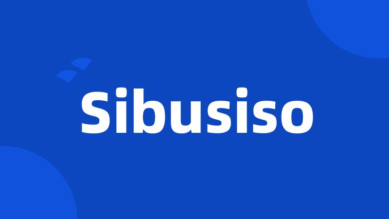 Sibusiso