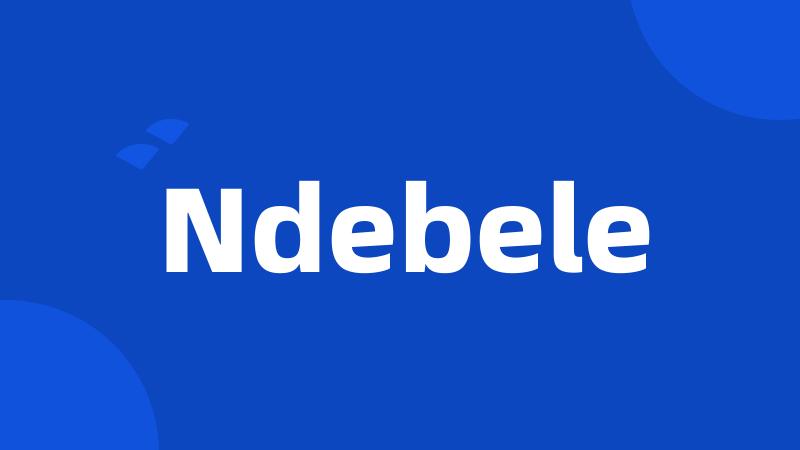 Ndebele