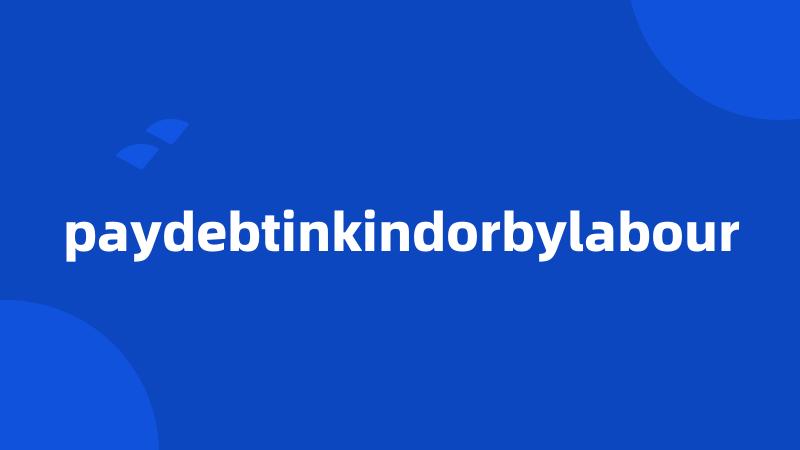 paydebtinkindorbylabour