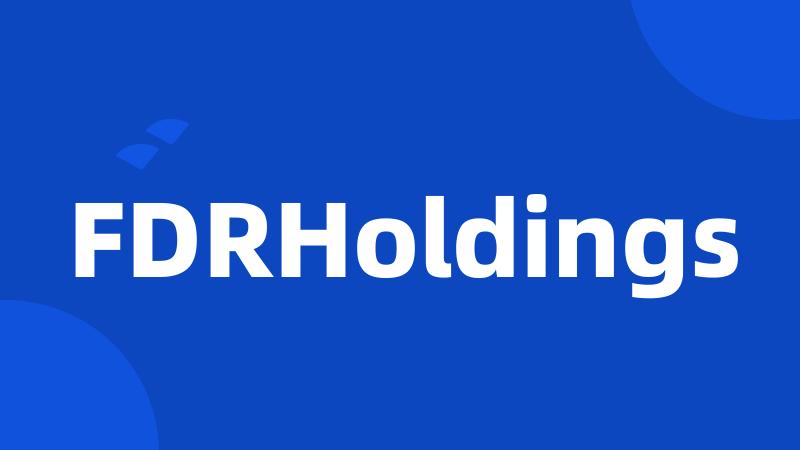 FDRHoldings