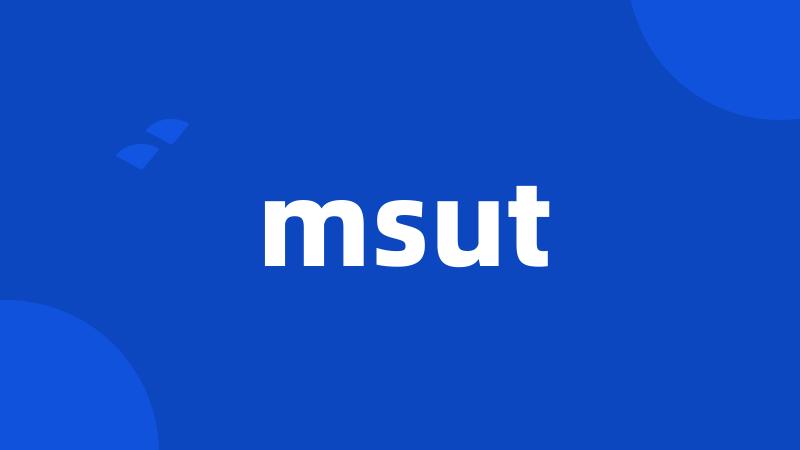 msut