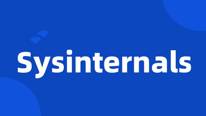 Sysinternals