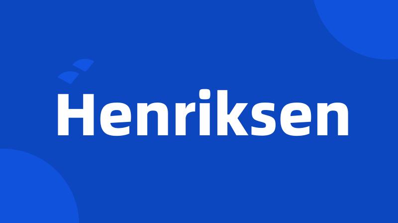 Henriksen