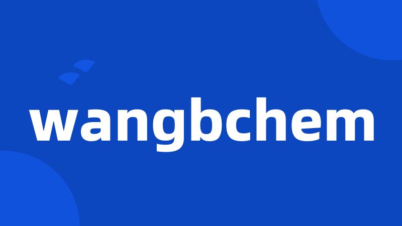 wangbchem