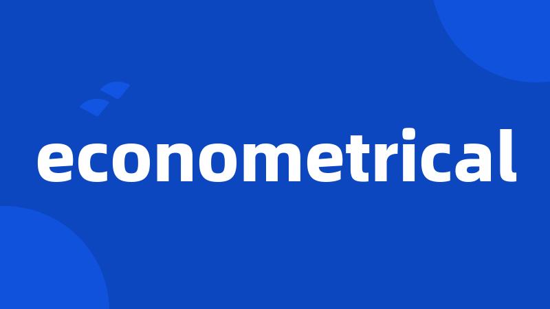 econometrical