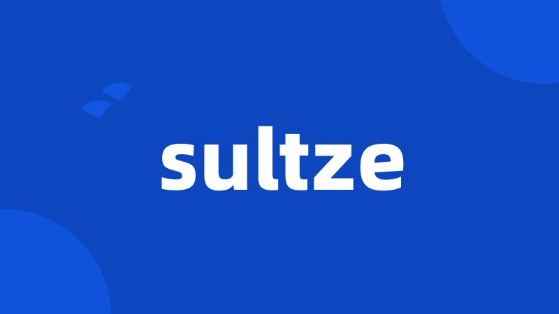 sultze