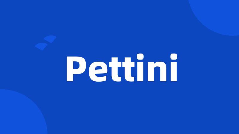 Pettini