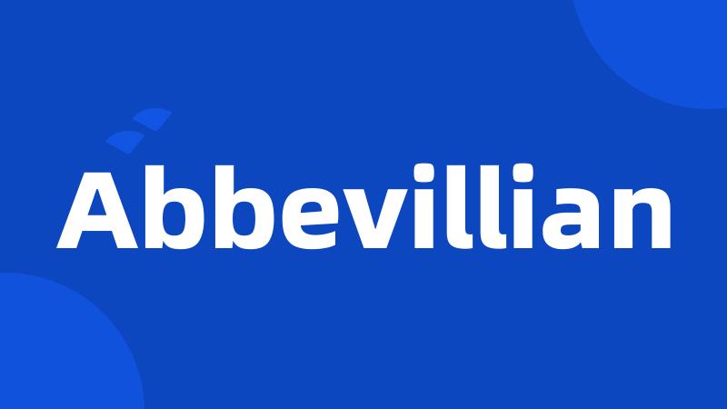 Abbevillian