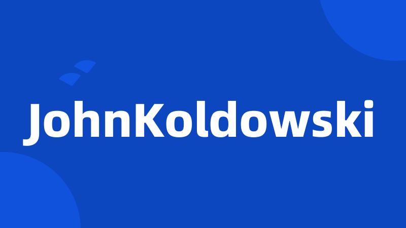 JohnKoldowski