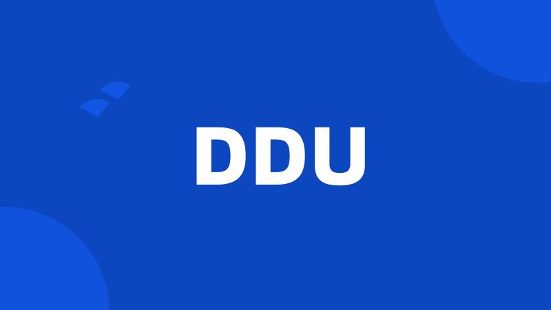 DDU