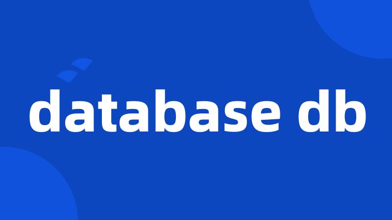 database db