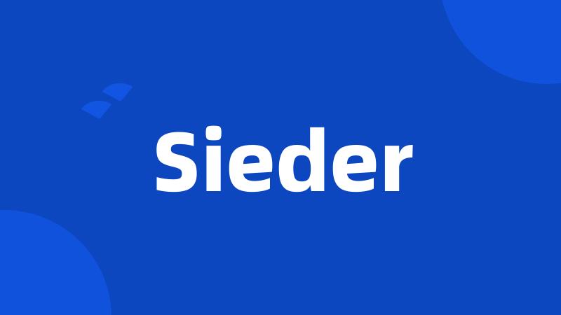 Sieder