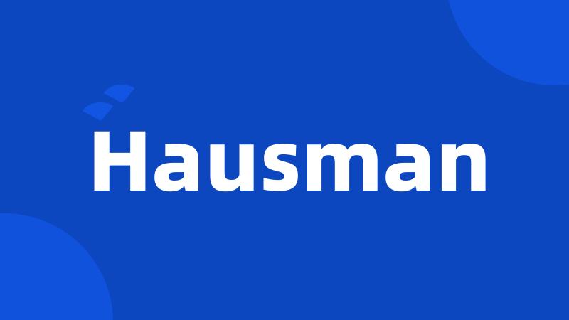 Hausman