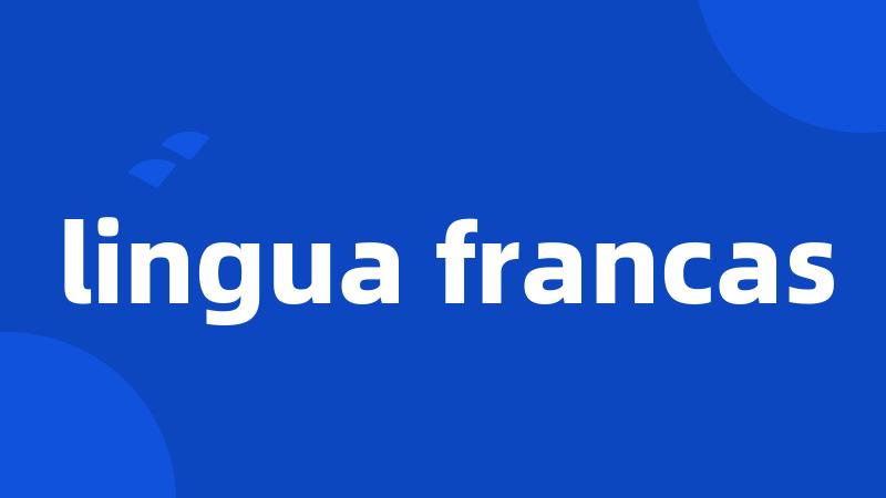 lingua francas