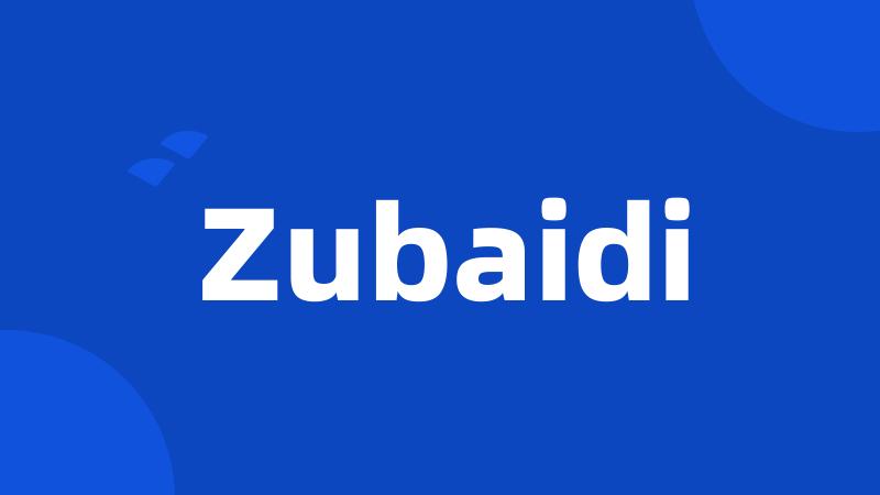 Zubaidi