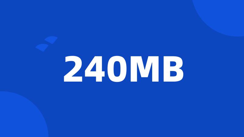 240MB