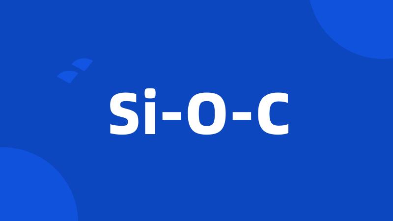 Si-O-C