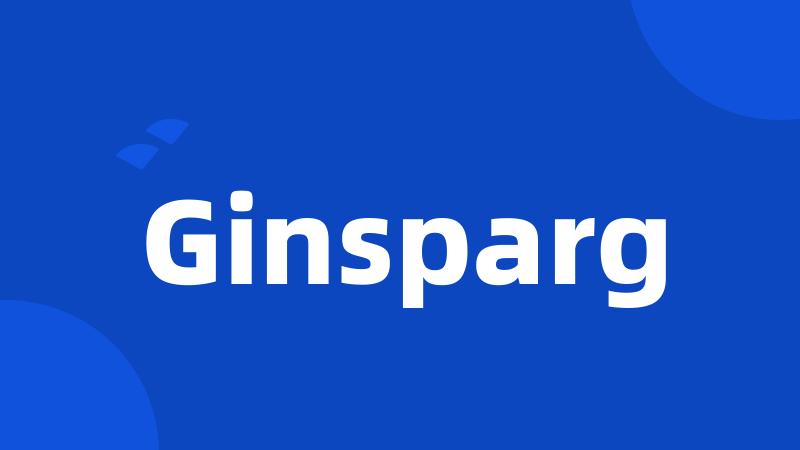 Ginsparg