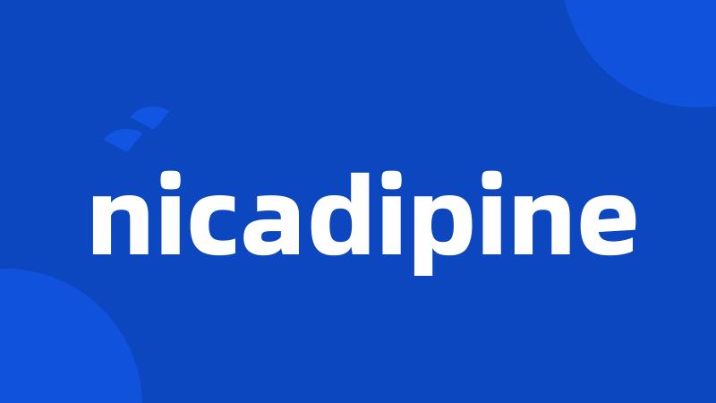 nicadipine